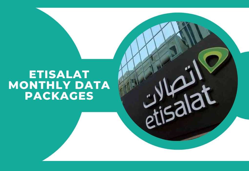 Etisalat Monthly Data Packages